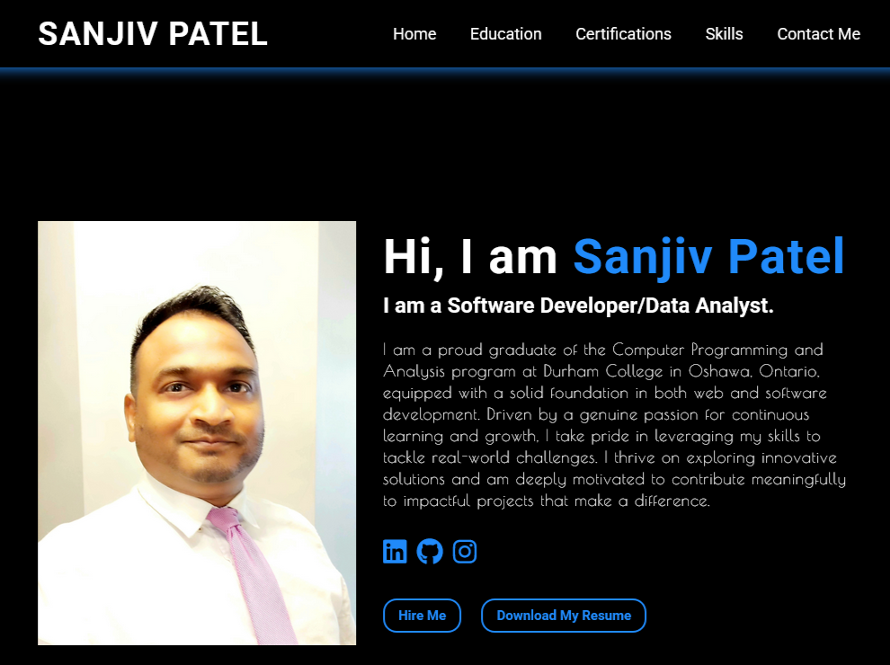 Portfolio Website project image